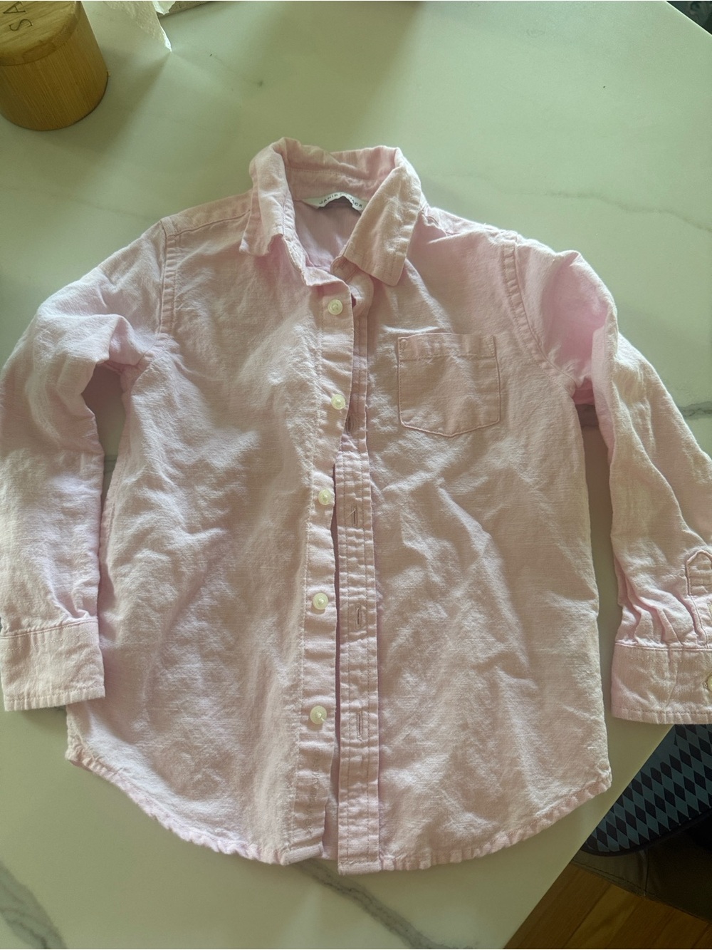 Janie and Jack Pale Pink Button-Down Shirt